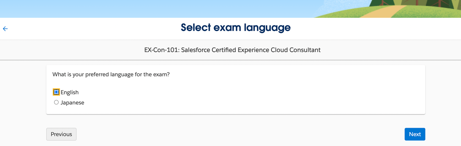 Examination Language
